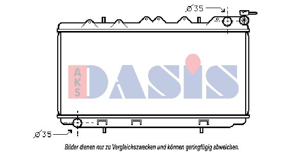 AKS DASIS 070790N - Kühler, Motorkühlung