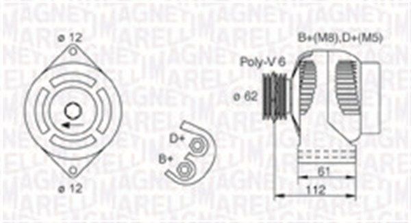 MAGNETI MARELLI 063731884010 - Generator