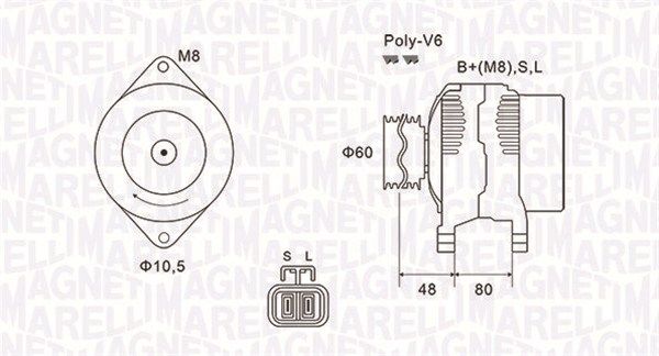 MAGNETI MARELLI 063731607010 - Generator