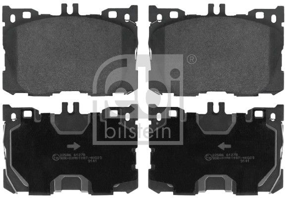 FEBI BILSTEIN 116428 - Bremsbelagsatz, Scheibenbremse