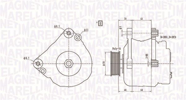 MAGNETI MARELLI 063738290010 - Generator