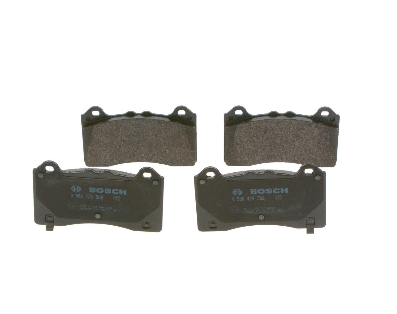 BOSCH 0 986 424 388 - Bremsbelagsatz, Scheibenbremse