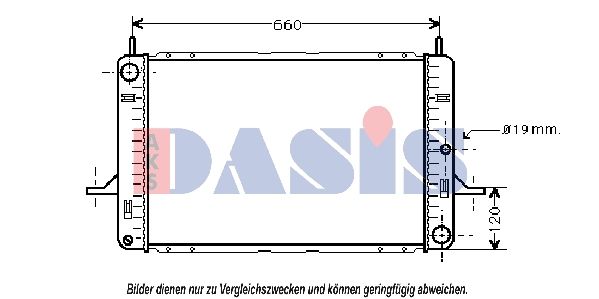 AKS DASIS 090850N - Kühler, Motorkühlung