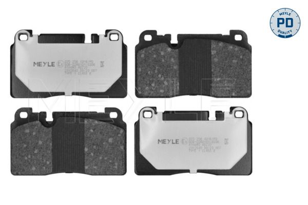 MEYLE 025 256 4316/PD - Bremsbelagsatz, Scheibenbremse