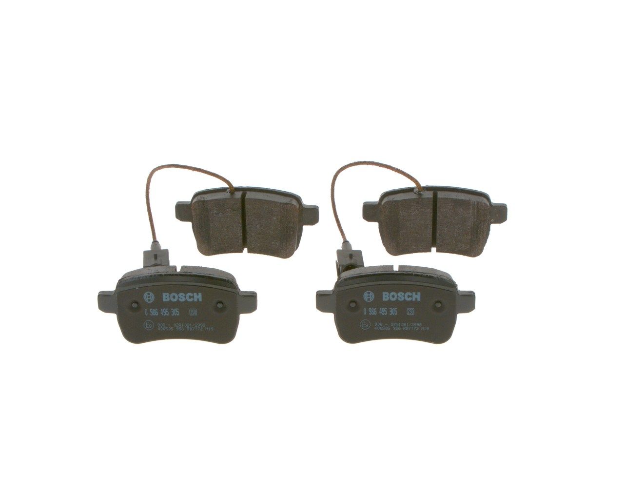 BOSCH 0 986 495 305 - Bremsbelagsatz, Scheibenbremse
