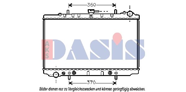 AKS DASIS 071790N - Kühler, Motorkühlung