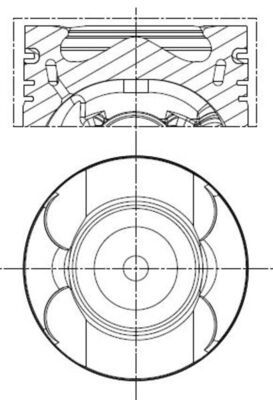 MAHLE 001 PI 00133 000 - Kolben