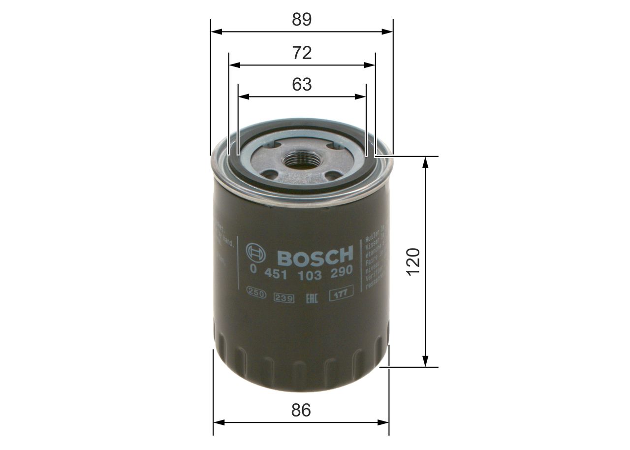 BOSCH 0 451 103 290 - Ölfilter
