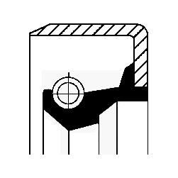 CORTECO 01017009B - Dichtring, Bremsbacke