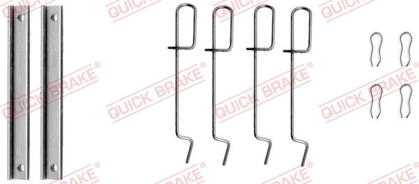 QUICK BRAKE 109-1151 - Zubehörsatz, Scheibenbremsbelag