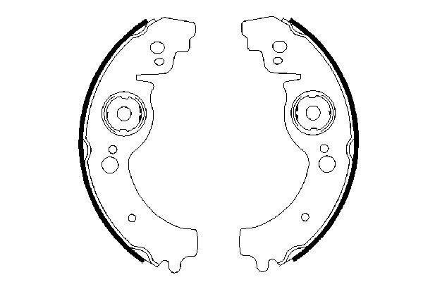 BOSCH 0 986 487 334 - Bremsbackensatz