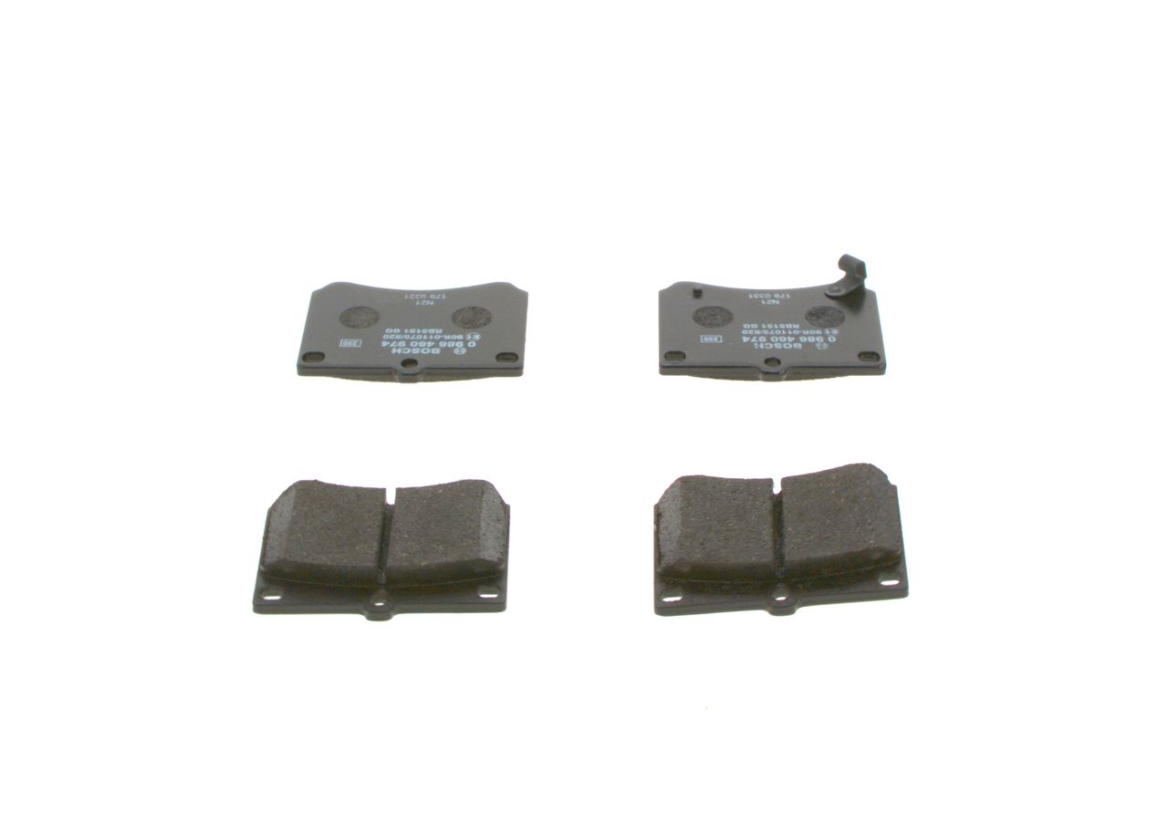 BOSCH 0 986 460 974 - Bremsbelagsatz, Scheibenbremse