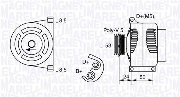MAGNETI MARELLI 063377009010 - Generator