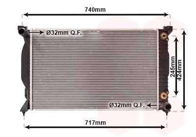 VAN WEZEL 03002229 - Kühler, Motorkühlung