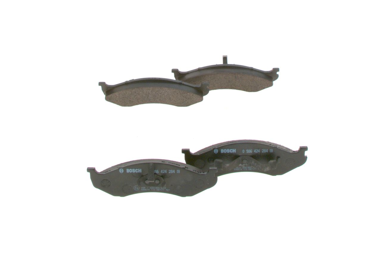 BOSCH 0 986 424 284 - Bremsbelagsatz, Scheibenbremse
