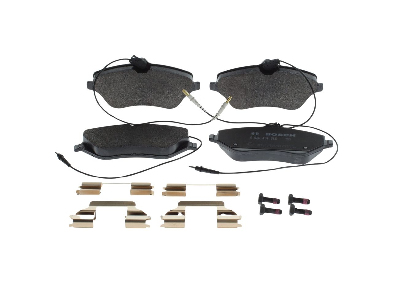 BOSCH 0 986 494 585 - Bremsbelagsatz, Scheibenbremse