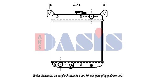 AKS DASIS 081300N - Kühler, Motorkühlung