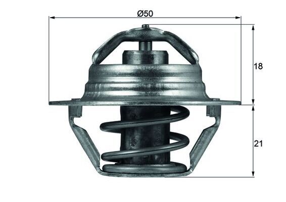 MAHLE TX 100 89D - Thermostat, Kühlmittel