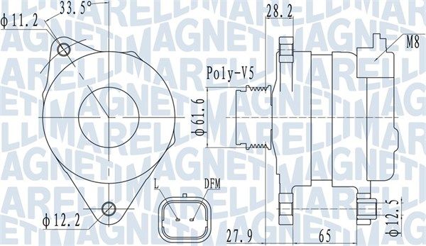 MAGNETI MARELLI 063732016010 - Generator