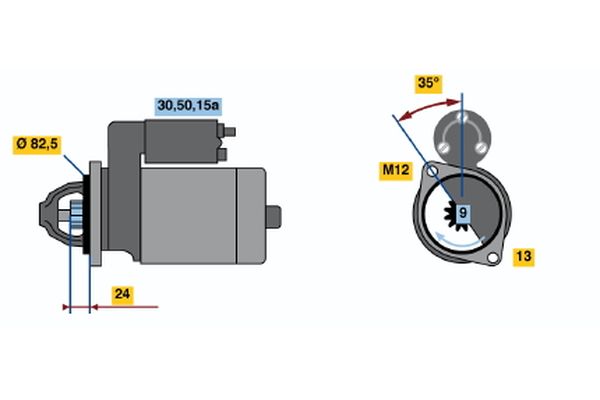 BOSCH 0 001 108 026 - Starter