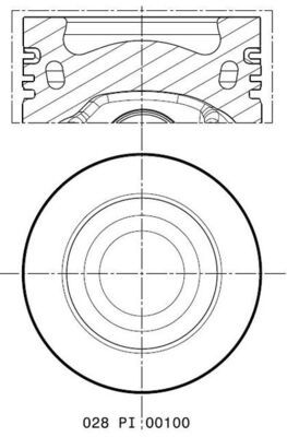 MAHLE 028 PI 00100 000 - Kolben