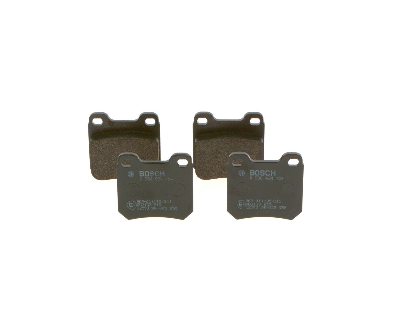 BOSCH 0 986 424 754 - Bremsbelagsatz, Scheibenbremse