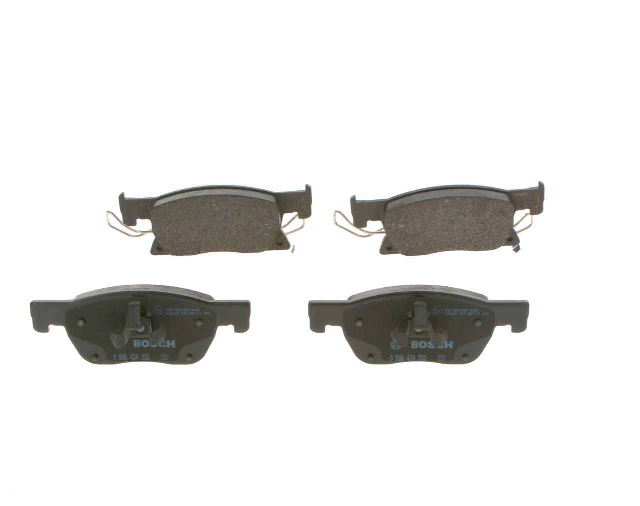 BOSCH 0 986 424 332 - Bremsbelagsatz, Scheibenbremse