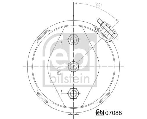 FEBI BILSTEIN 07088 - Membranbremszylinder