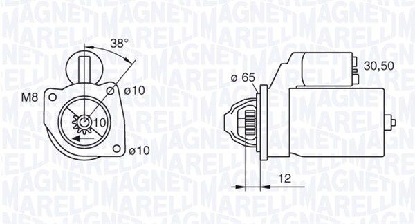 MAGNETI MARELLI 063280060010 - Starter