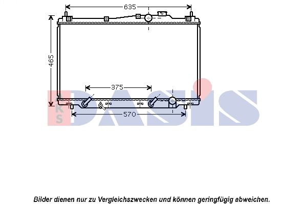 AKS DASIS 100054N - Kühler, Motorkühlung