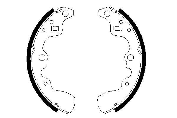 BOSCH 0 986 487 379 - Bremsbackensatz