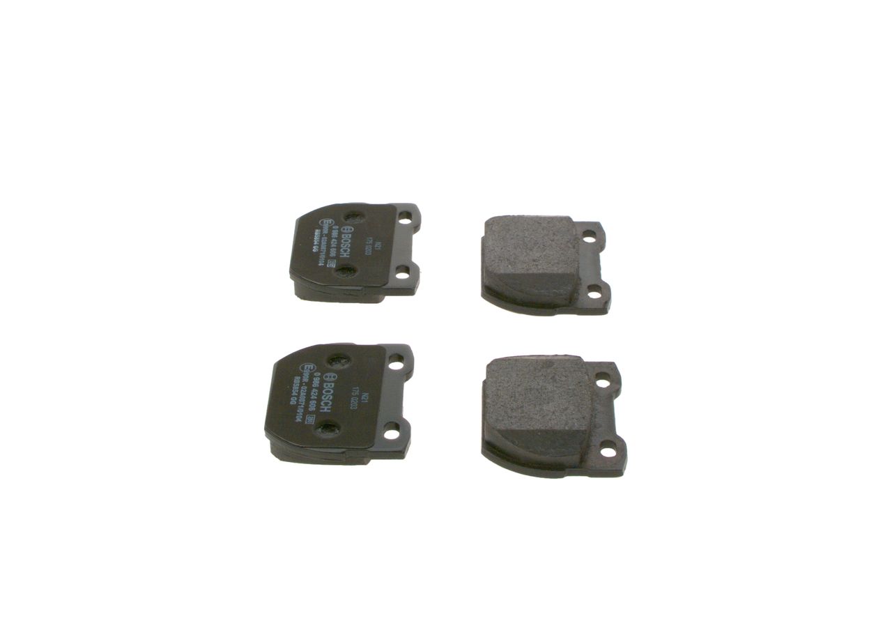 BOSCH 0 986 424 606 - Bremsbelagsatz, Scheibenbremse
