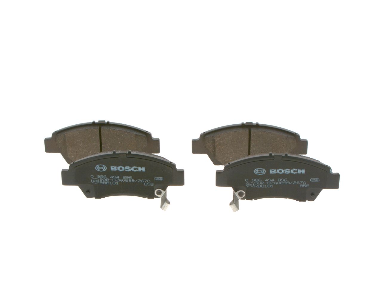 BOSCH 0 986 494 896 - Bremsbelagsatz, Scheibenbremse