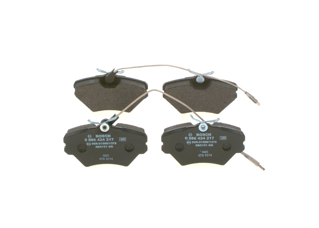 BOSCH 0 986 424 217 - Bremsbelagsatz, Scheibenbremse