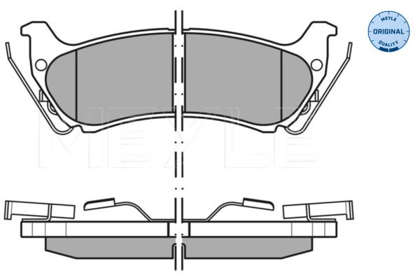 MEYLE 025 231 9017/W - Bremsbelagsatz, Scheibenbremse