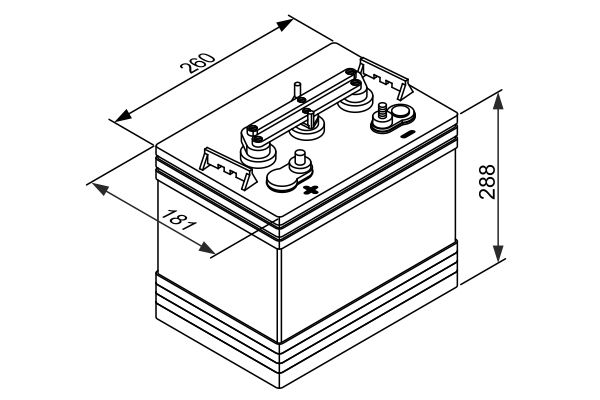 BOSCH 0 092 L50 G40 - Starterbatterie