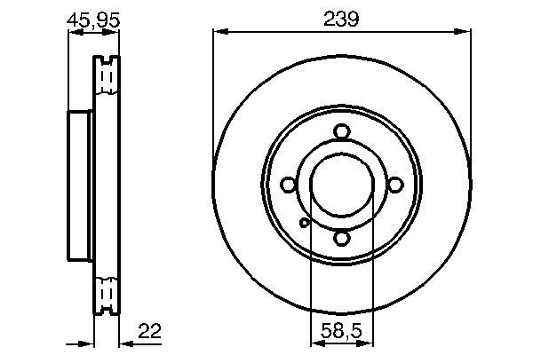 BOSCH 0 986 478 228 - Bremsscheibe