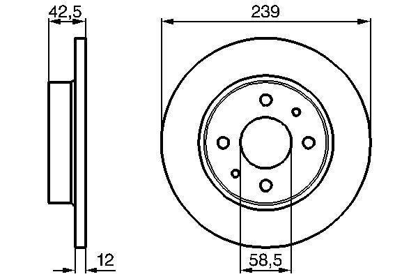 BOSCH 0 986 478 747 - Bremsscheibe
