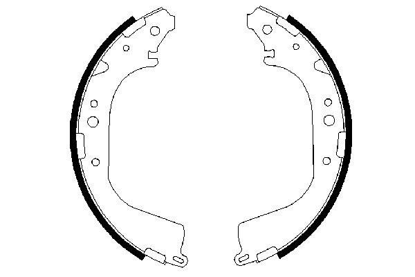 BOSCH 0 986 487 530 - Bremsbackensatz