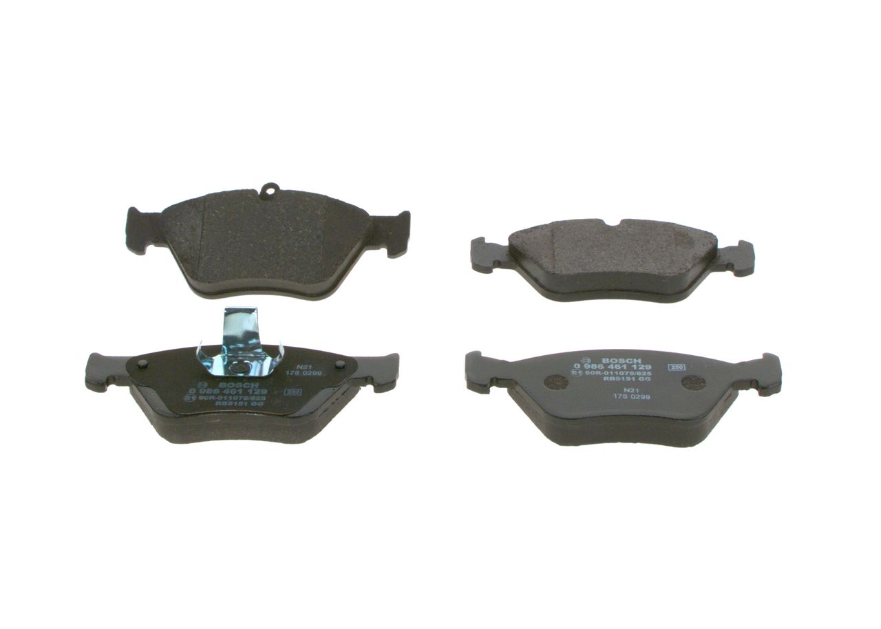 BOSCH 0 986 461 129 - Bremsbelagsatz, Scheibenbremse