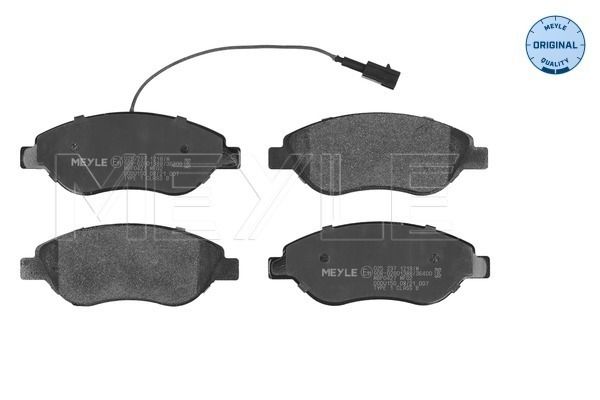 MEYLE 025 237 1218/W - Bremsbelagsatz, Scheibenbremse