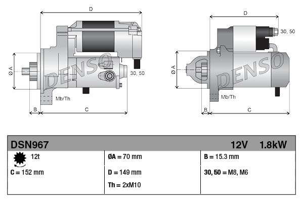 DENSO DSN967 - Starter
