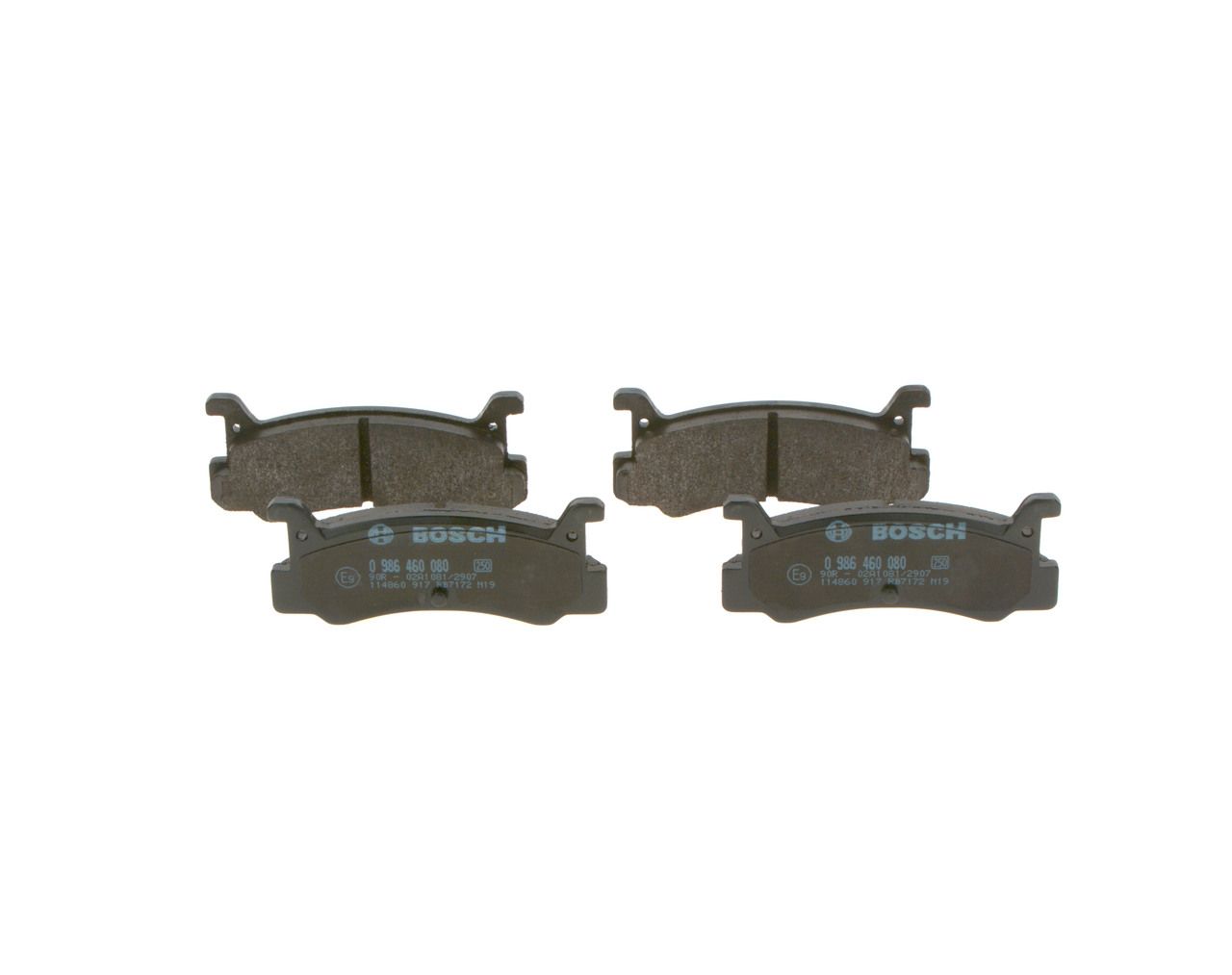 BOSCH 0 986 460 080 - Bremsbelagsatz, Scheibenbremse