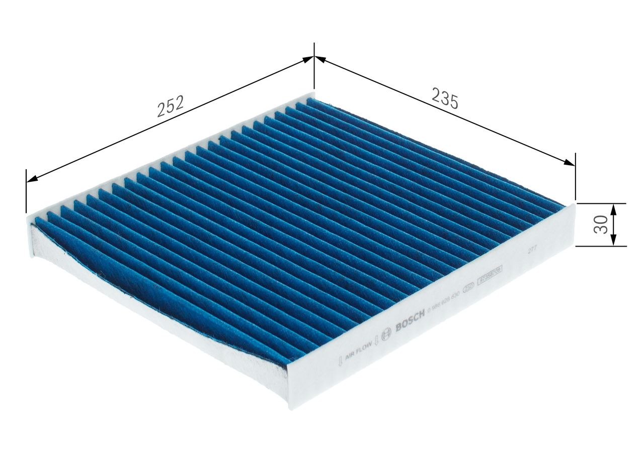 BOSCH 0 986 628 630 - Filter, Innenraumluft