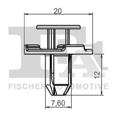FA1 75-20002.5 - Clip, Zier-/Schutzleiste
