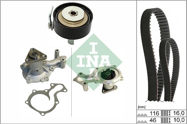 Schaeffler INA 530 0700 30 - Wasserpumpe + Zahnriemensatz