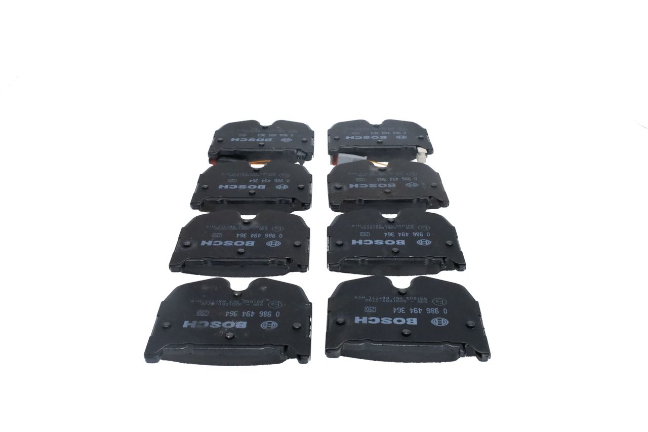 BOSCH 0 986 494 364 - Bremsbelagsatz, Scheibenbremse