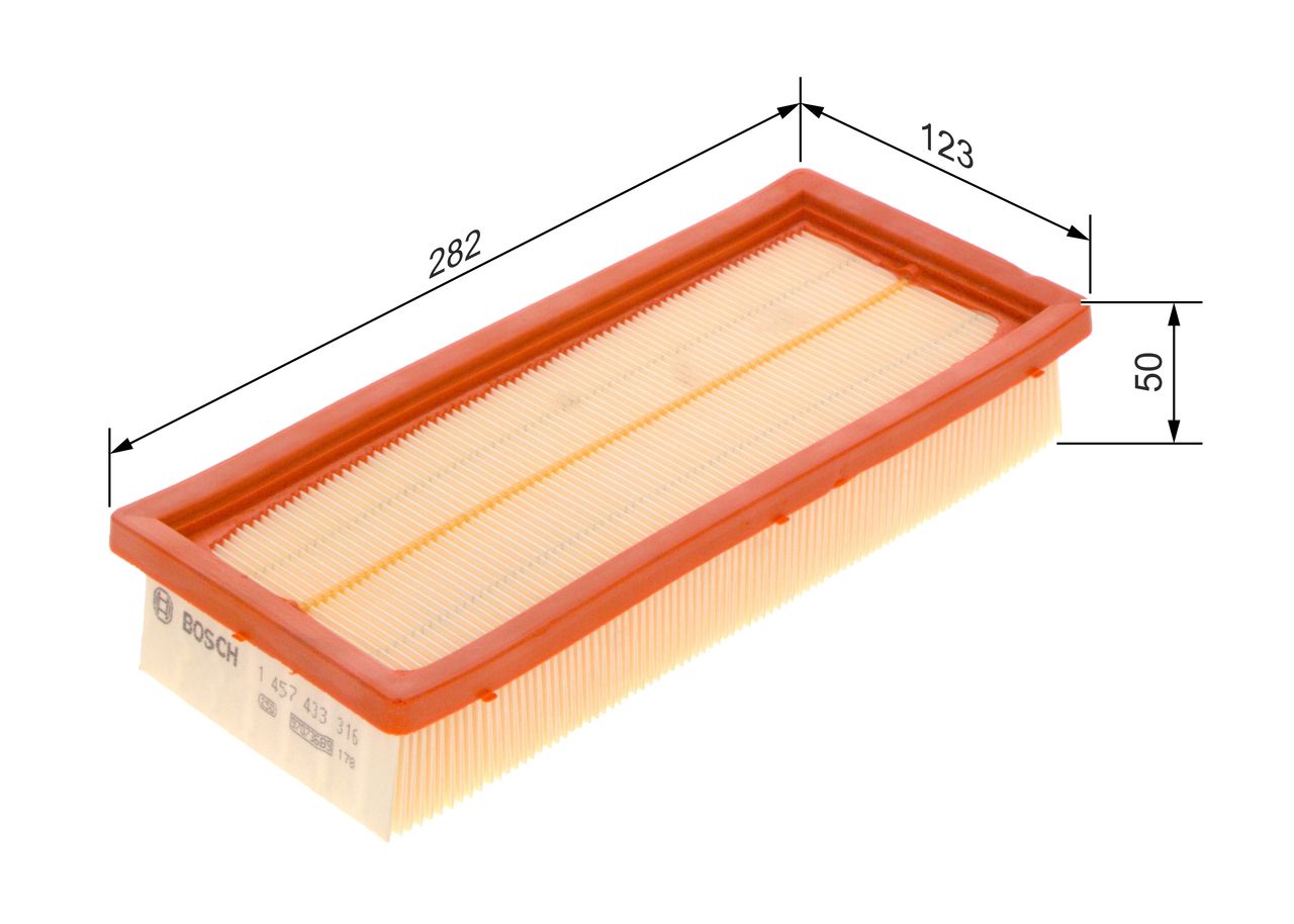 BOSCH 1 457 433 316 - Luftfilter