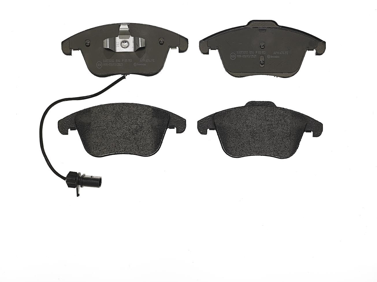 BREMBO P 85 113X - Bremsbelagsatz, Scheibenbremse