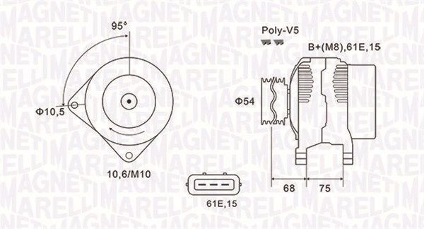 MAGNETI MARELLI 063731584010 - Generator